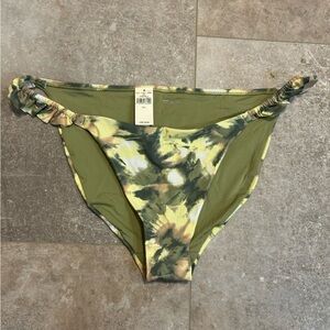 Aerie bikini bottoms in Olive and Cream
